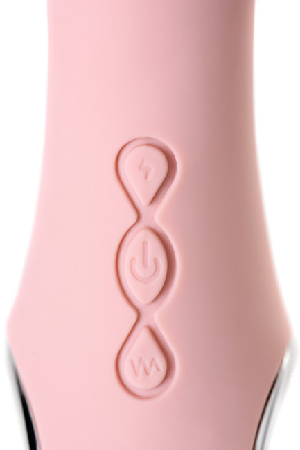 Силиконовый вибратор с электростимуляцией