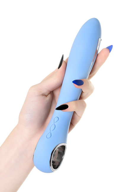 Силиконовый вибратор с электростимуляцией