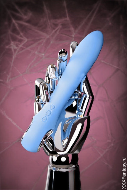 Силиконовый вибратор с электростимуляцией