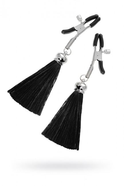 Сосковые зажимы прищепки с кисточками из шелка Сосковые зажимы прищепки с кисточками из шелка