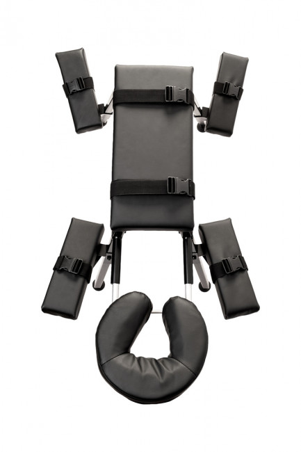 BDSM скамья с подголовником и четырьмя опорами для рук и ног