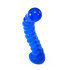 Изогнутый ребристый фаллос из синего стекла Изогнутый ребристый фаллос из синего стекла