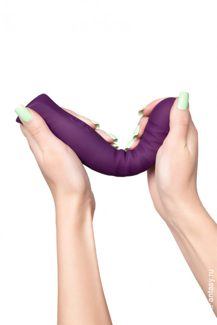 Гибкий вибратор с ребристой поверхностью