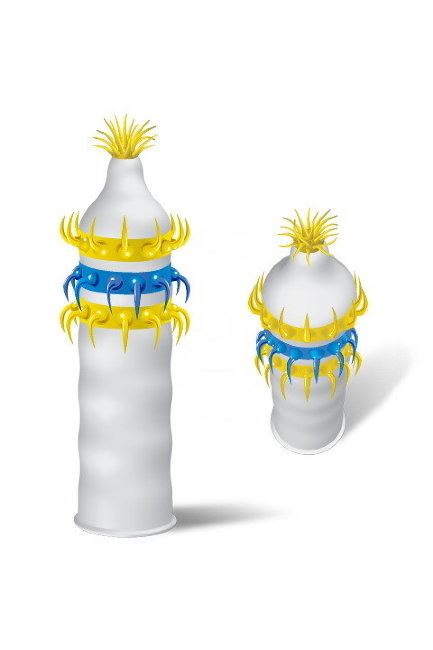 Презерватив Luxe с точками и ресничками Презерватив Luxe с точками и ресничками