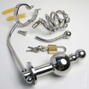 Пенис клетка с анальными шарами