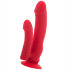 Анально-вагинальный вибратор на присоске Black - Red