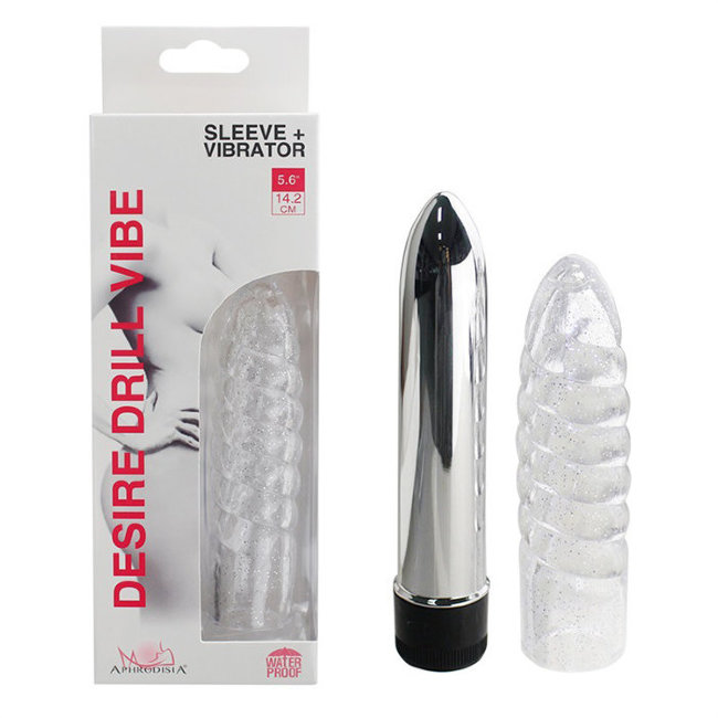 Вибромассажер с ребристой насадкой Вибромассажер с ребристой насадкой