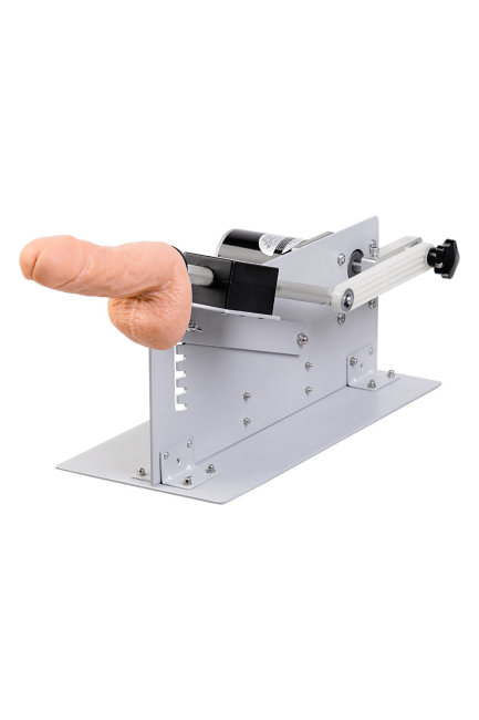 Удобная и компактная секс-машина с двумя насадками Удобная и компактная секс-машина с двумя насадками