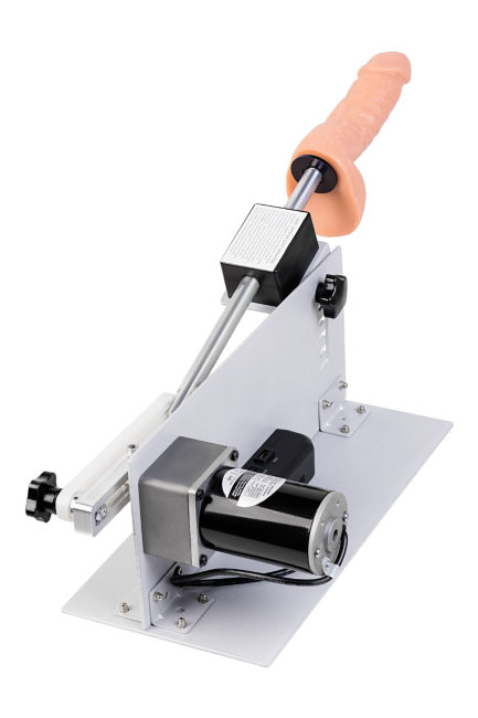 Удобная и компактная секс-машина с двумя насадками Удобная и компактная секс-машина с двумя насадками