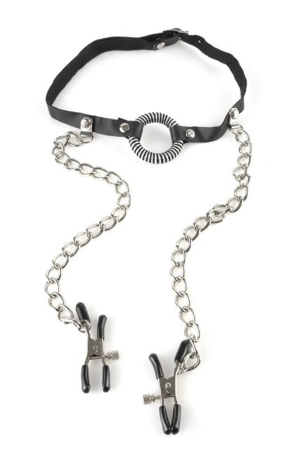 Кляп рамка с зажимами для сосков