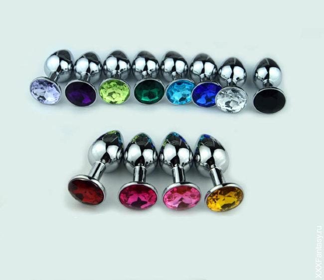 Анальная втулка с кристаллом малая