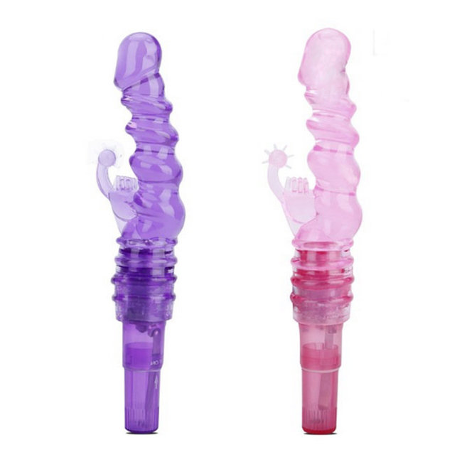 Небольшой секс-вибратор с дополнительной насадкой