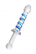 Стеклянный анальный дилдо с рукоятью Sexus Glass
