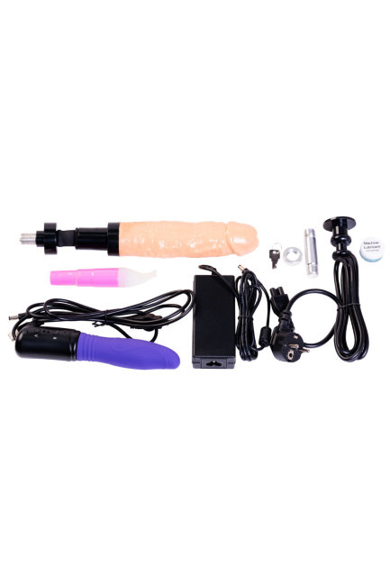 Розовый секс чемодан с мощным двигателем и двумя насадками Розовый секс чемодан с мощным двигателем и двумя насадками