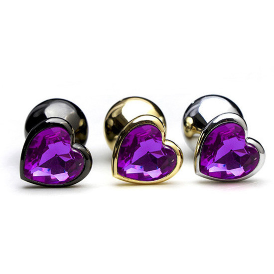 Черный анальный плаг "сердце" Черный анальный плаг "сердце"