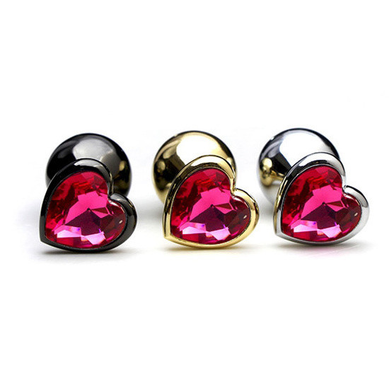 Черный анальный плаг "сердце" Черный анальный плаг "сердце"