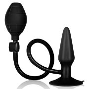 Надувная анальная пробка с грушей и шлангом