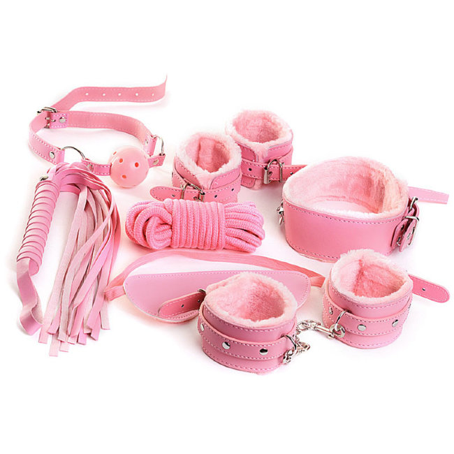Розовый набор для ролевых игр в стиле БДСМ Розовый набор для ролевых игр в стиле БДСМ