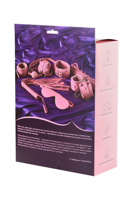 Розовый набор для ролевых игр в стиле БДСМ Розовый набор для ролевых игр в стиле БДСМ