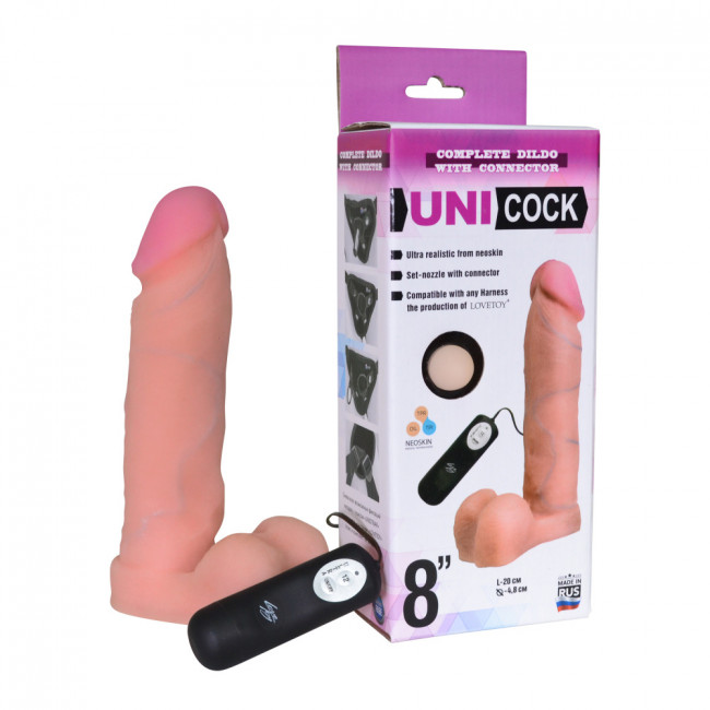 Реалистичная вибро насадка к трусам со штырьком Harness