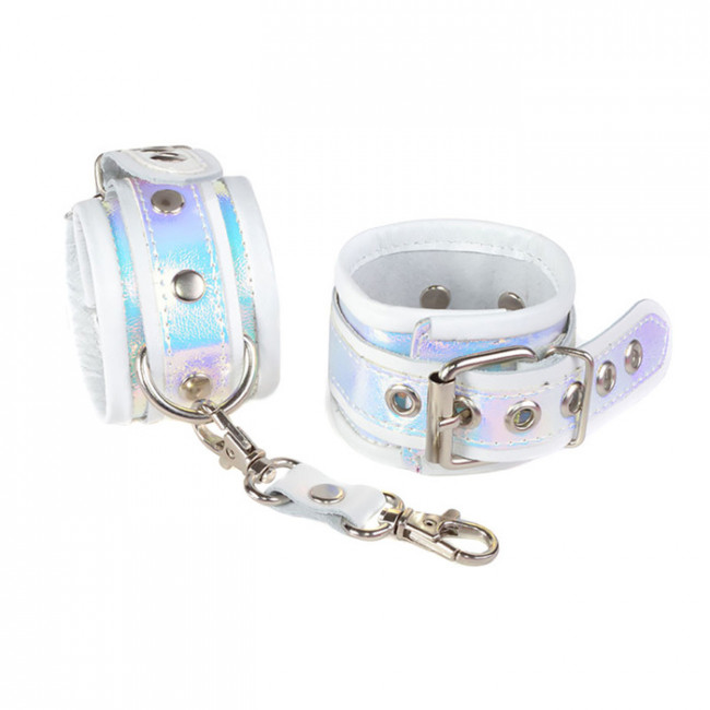 Дерзкие наручники из натуральной кожи на цепочке