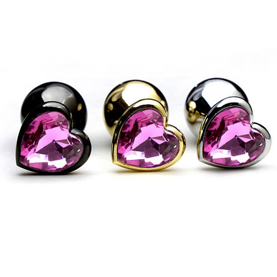 Серебряный анальный плаг "сердце" Серебряный анальный плаг "сердце"