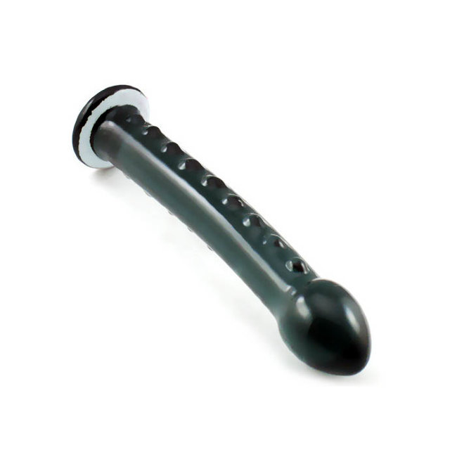 Дымчатый фаллос с точками для стимуляции Дымчатый фаллос с точками для стимуляции