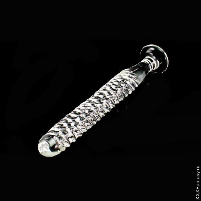 Фаллоимитатор из прозрачного стекла