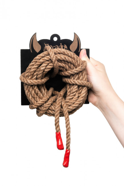 Веревка игровая джутовая для связывания