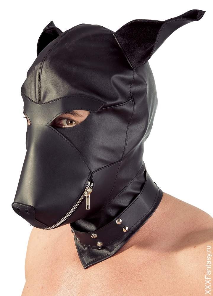  секс с собакой Черная БДСМ маска Собаки | в продаже интим магазина XXXFantasy