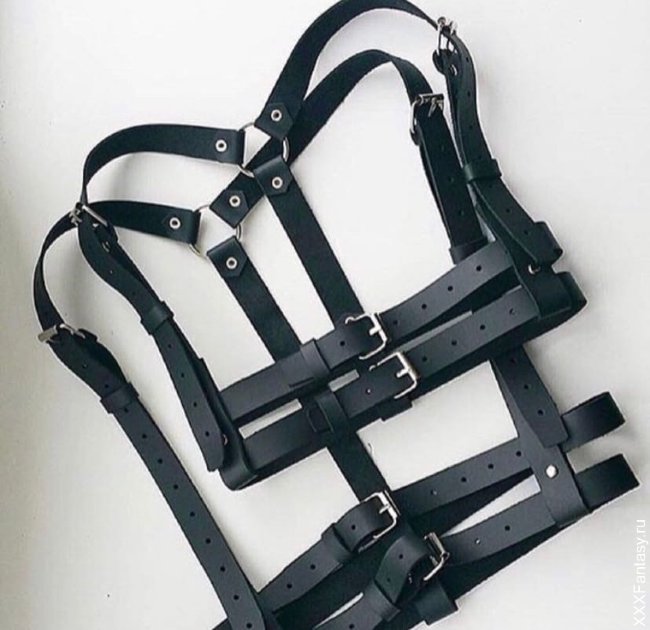 Портупея под грудь из натуральной кожи