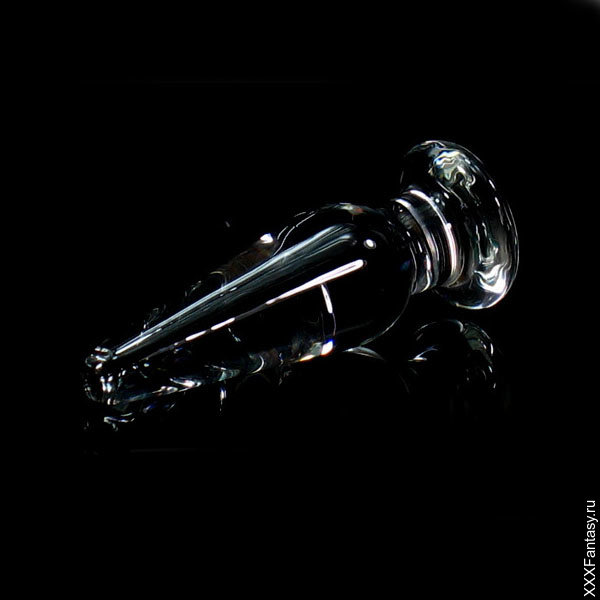 Анальная пробка из прозрачного стекла