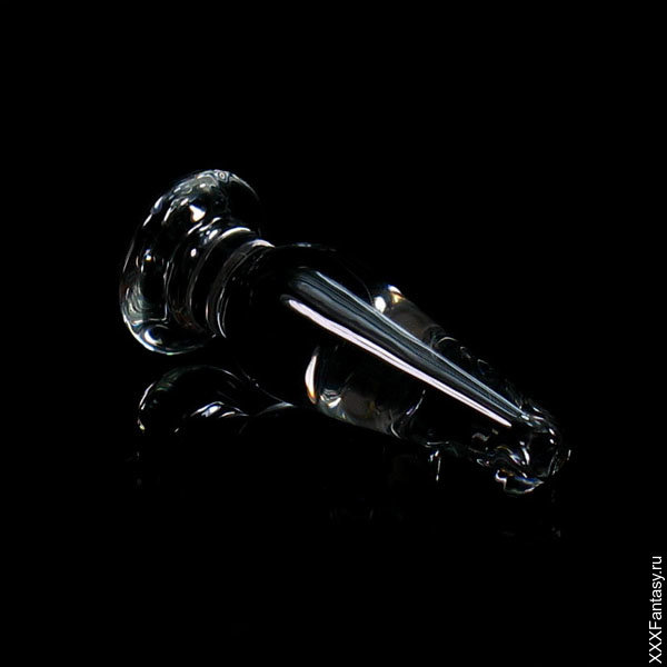 Анальная пробка из прозрачного стекла