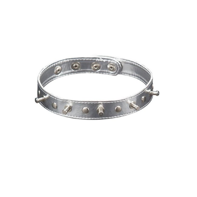 Ошейник с шипами на кнопках