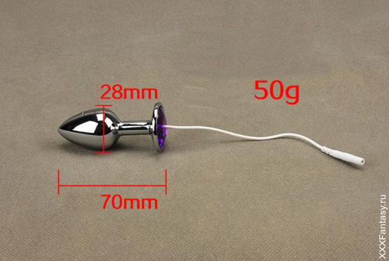 Анальная пробка-насадка для электростимуляции
