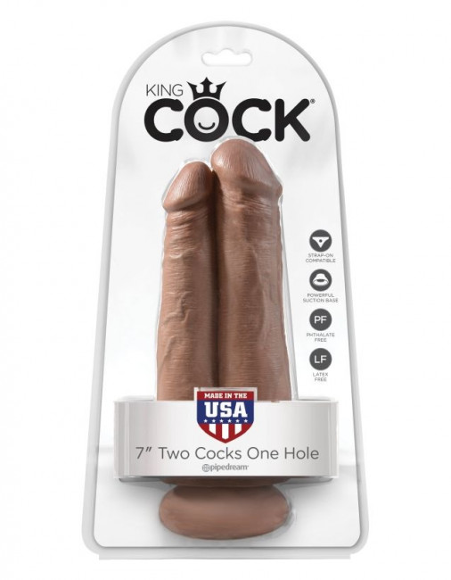 Фаллос реалистик сдвоенный на присоске