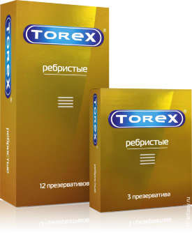 Презервативы TOREX Ребристые 12 шт Презервативы TOREX Ребристые 12 шт