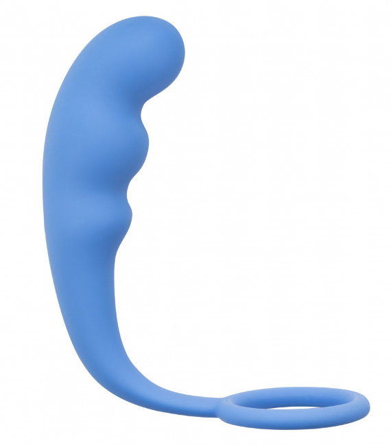 Стимулятор с эрекционным кольцом для анального массажа