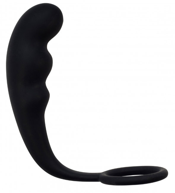 Стимулятор с эрекционным кольцом для анального массажа