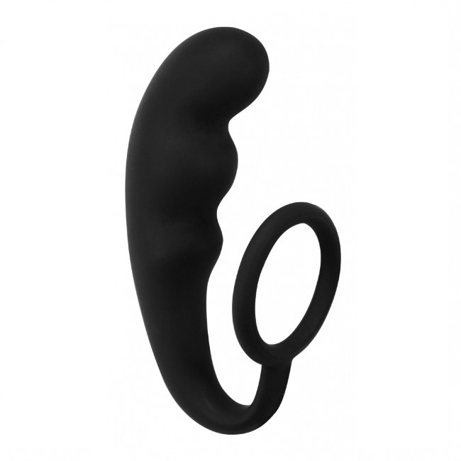 Стимулятор с эрекционным кольцом для анального массажа