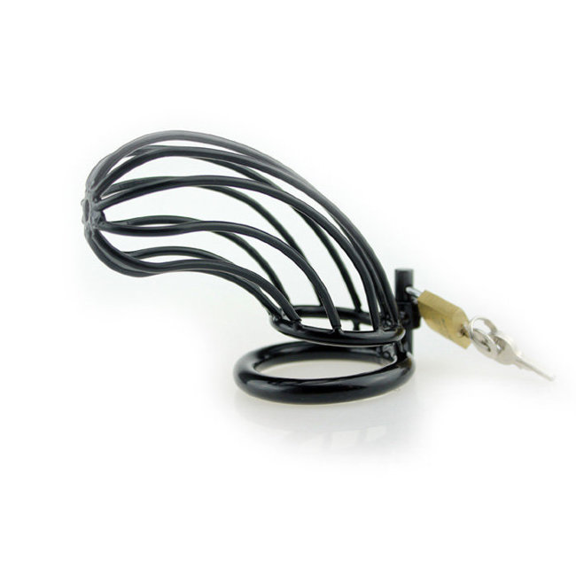 Клетка для члена из стали черного цвета Клетка для члена из стали черного цвета