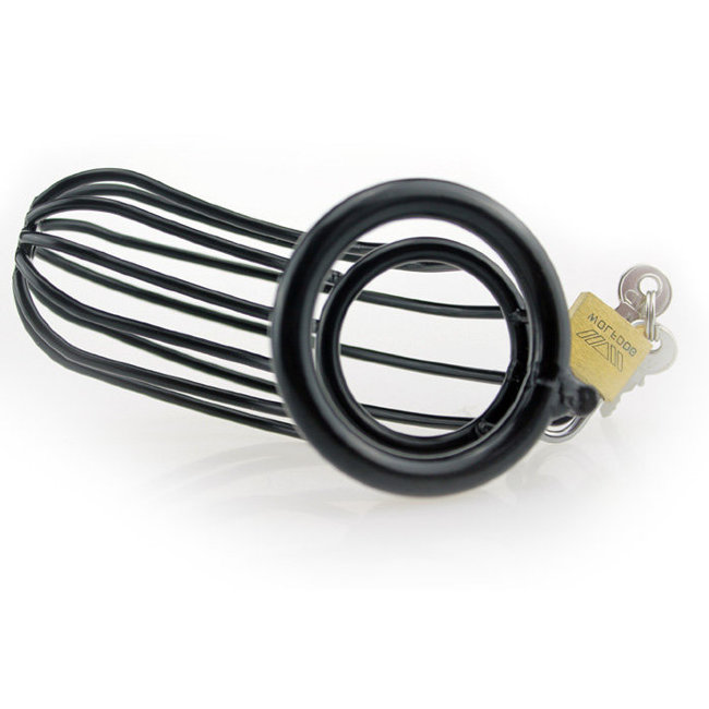 Клетка для члена из стали черного цвета Клетка для члена из стали черного цвета