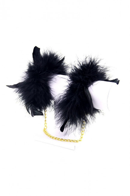 Красивый набор с наручниками и щекоталкой Красивый набор с наручниками и щекоталкой