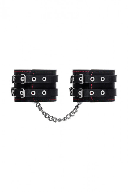 Оковы с двумя ремнями и черной подкладкой