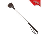 Стек с широкой хлопушкой из натуральной кожи цвета шоколада Готика