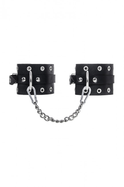 Оковы кожаные с люверсами