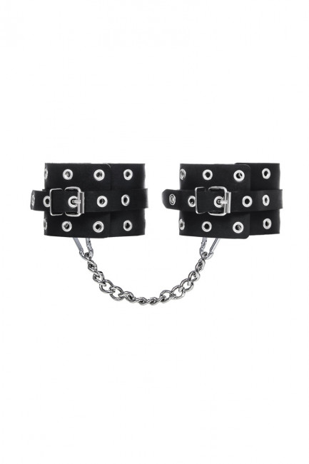 Оковы кожаные с люверсами