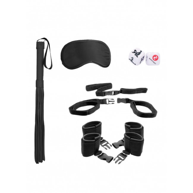 Набор для бондажа с плетью и кубиками