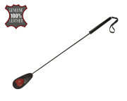 Стек из натуральной кожи с красным сердцем