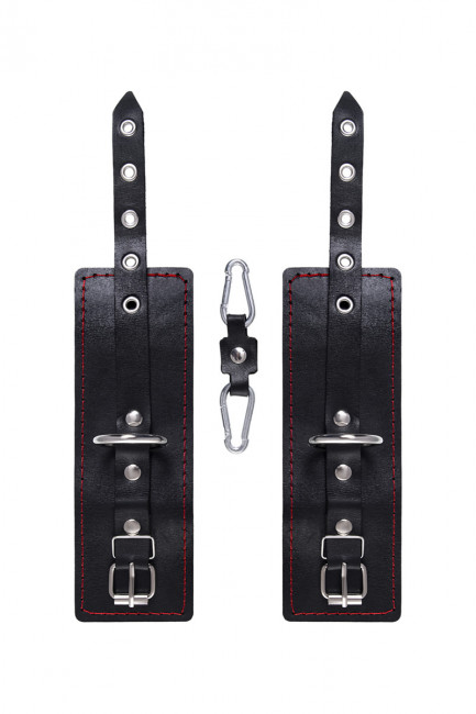 Наручники однослойные с контрастной строчкой